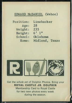 1967 Royal Castle Dolphins